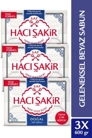 Natürliche traditionelle reinweiße Seife 4 x 150 g x 3 Stück - 2