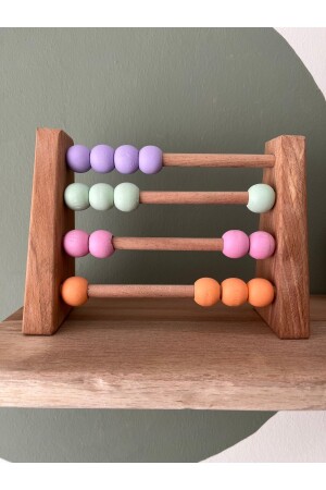 Natürliches gesundes Holzspielzeug Montessori Abacus Analytische Intelligenz Mathematik Kinder Babyzimmer Dekor DRAKAR40123 - 2