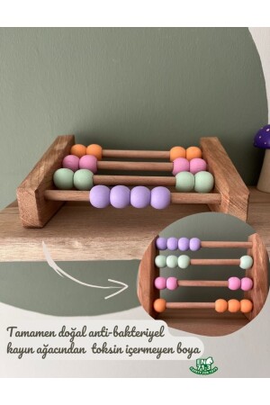 Natürliches gesundes Holzspielzeug Montessori Abacus Analytische Intelligenz Mathematik Kinder Babyzimmer Dekor DRAKAR40123 - 4