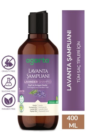 Natürliches Lavendelextrakt-Öl-ausgleichendes Shampoo 400 ml - 1