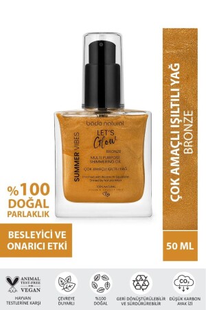 Nemlendirici ışıltılı Bronze Çok Amaçlı vücut Yağı 50 ml - 2