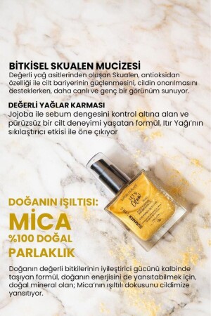 Nemlendirici ışıltılı Gold Çok Amaçlı vücut Yağı 50 ml - 5