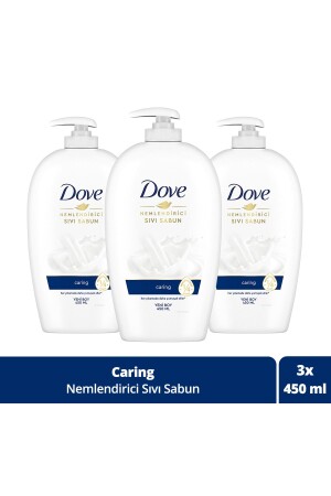 Nemlendirici Sıvı Sabun Caring 1-4 Nemlendirici Krem Etkili 450 ml X3 Adet - 3