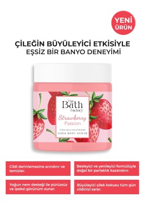 Nemlendirici Ve Arındırıcı Shea Vücut Peelingi - Çilek Aromalı 300gr - 2