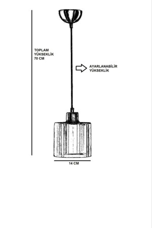 Neue Sahra Single Antique Pendelleuchte 8500-1 - 8