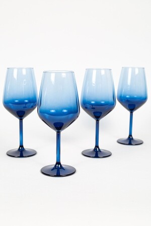 Neues ikonisches 4-teiliges Wasserglas-Set, Blau, 490 cm³, NIC0651004 - 2