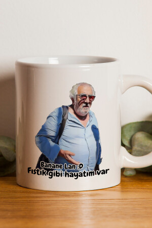 Neujahrsgeschenk „Banane Yaa I'm Living My Life“ bedruckte Tasse aus Glas street-reportage-1 - 10