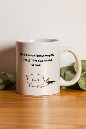 Neujahrsgeschenk „Don't Talk Behind My Back Because My Ass Won't Answer You“ bedruckte Tasse von givebutik-design-1 - 1