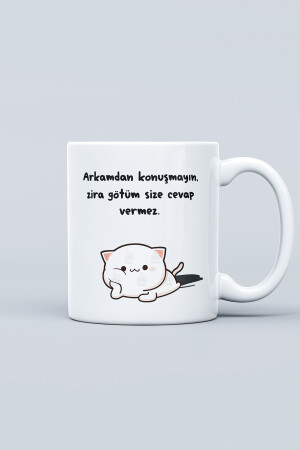 Neujahrsgeschenk „Don't Talk Behind My Back Because My Ass Won't Answer You“ bedruckte Tasse von givebutik-design-1 - 7