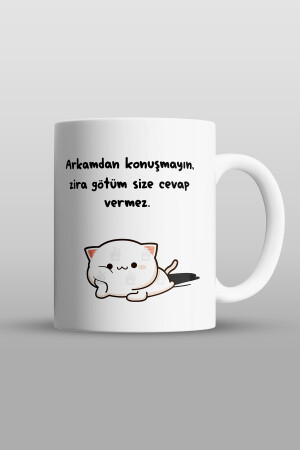 Neujahrsgeschenk „Don't Talk Behind My Back Because My Ass Won't Answer You“ bedruckte Tasse von givebutik-design-1 - 9