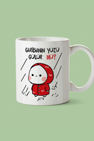 Neujahrsgeschenk „Lächelt der arme Mann?“ Bedruckte Tasse und Tasse „Givebutik-tasarım-1“. - 10