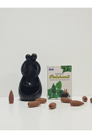 Neujahrsgeschenk – Umarmungspaar und Patchouli-Blumen-Backflow-Räucherstäbchen-Set - 3