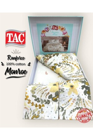 Nevresim Takim Ranforce Monroe Sari 3040 - 2