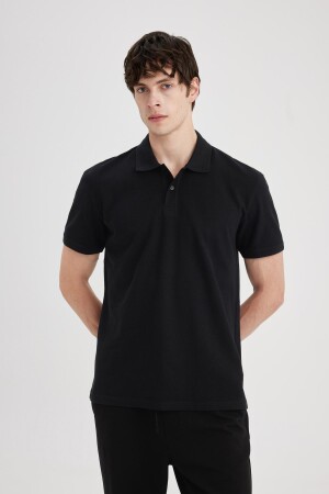 New Regular Fit Kısa Kollu Polo Tişört C1293AX24SP - 1