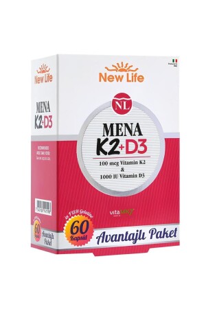 Newlife Mena K2 D3 60 Kapseln - 2