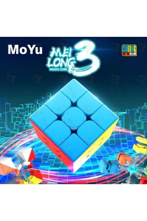 Nexcube Moyu 3x3 Rubik's Intelligence Cube Mind Cube - Neon Cube - Neon Mind Cube - Neon Intelligence Cube Doğan Toy World - 0199 - 3