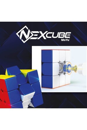 Nexcube Moyu 3x3 Rubik's Intelligence Cube Mind Cube - Neon Cube - Neon Mind Cube - Neon Intelligence Cube Doğan Toy World - 0199 - 5