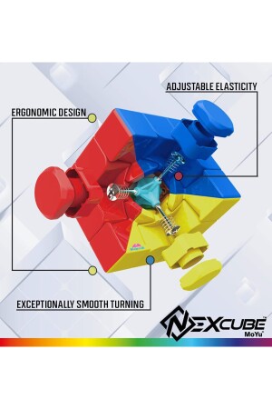 Nexcube Moyu 3x3 Zeka Küpü Küpü Sabır Küpü Rübik Küp UF209551B - 8