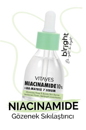 Niacinamid 10 % und Hyaluronsäure, hautporenstraffendes Hautbarriere-stärkendes Hautserum - 2