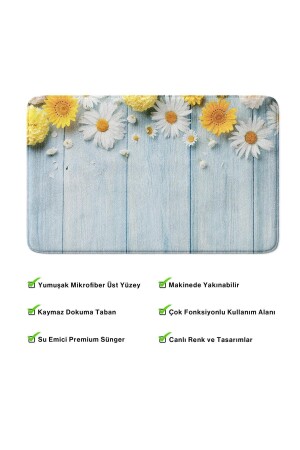 Niedliches bedrucktes Badematten-Set mit 2 Stück – rutschfeste Unterseite, maschinenwaschbar, 50 x 80 cm und 40 x 60 cm YA-IKU0-YVGZ - 6