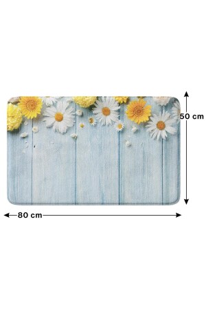 Niedliches bedrucktes Badematten-Set mit 2 Stück – rutschfeste Unterseite, maschinenwaschbar, 50 x 80 cm und 40 x 60 cm YA-IKU0-YVGZ - 8