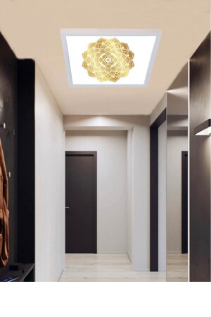 Nihan-salon Led Aydınlatma Avize- 54w Yeni Tasarım 60x60 -beyaz Işık-tavan Lambası GP1191-NİHAN - 5