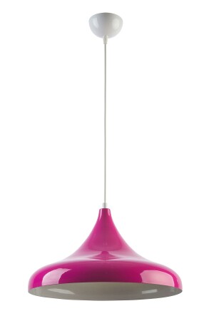 Nil Fuchsia-Farbe mit weißem Metall-Finish, Hängelampe, Café – Einzel-Kronleuchter für die Küche, NILSIVAMA01 - 3