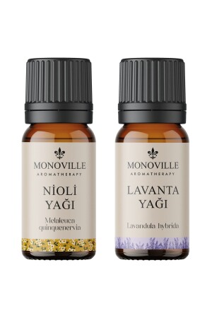 Nioli-Öl 10 ml – Lavendelöl 10 ml, 2er-Set, 100 % rein und natürlich (Niaouli- und Lavendelöl), 2 x 10 ml - 2