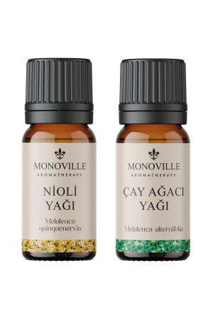 Nioli Yağı 10 ml- Çay Ağacı Yağı 10 ml 2'li Set %100 Saf Ve Doğal ( Niaouli And Tea Tree Oil ) 2x10 - 2