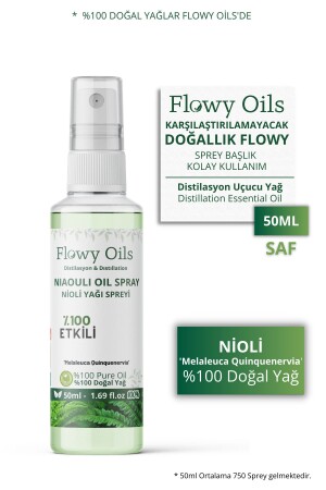 Nioli Yağı Suyu Saf Enfeksiyon Önleyici %100 Tam Saf Doğal Yağlı Distilasyon Hidrosöl Niaouli 50ml - 2