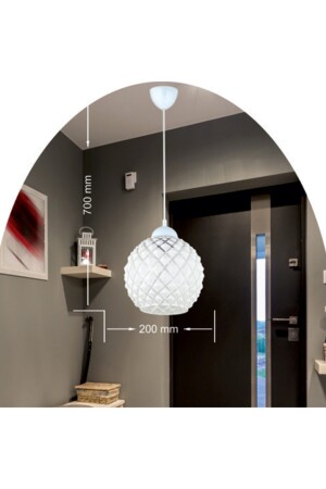 Nisa Luce Magda Single Round Pendelleuchte HOME11264 - 4