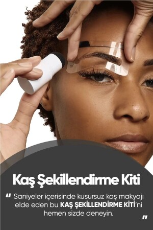 Niyenabeauty Kaş Damgası Şekillendirme Kiti Koyu Kahverengi - 5