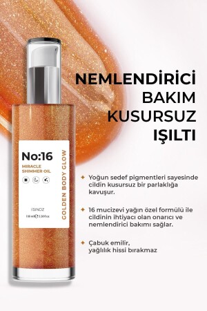 No:16 Mucizevi Işıltılı Saç Ve Vücut Bakım Yağı 100 Ml - Parıltılı Nemlendirici Bakım - 6