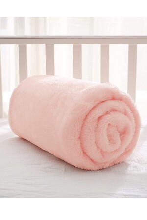 Nomi Babydecke Rosa Neugeborenes Babybett Kinderwagen Swaddle Plüschdecke 100 x 120 cm MRTNOMİBTNY1 - 8