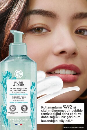 Normal Ve Kuru Ciltler Için Pure Algue Prebiyotik Yüz Yıkama Jeli-390ml - 4