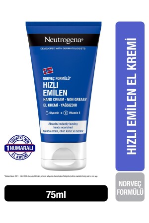 Norveç Formülü Hızlı Emilen El Kremi 75 ml - 3