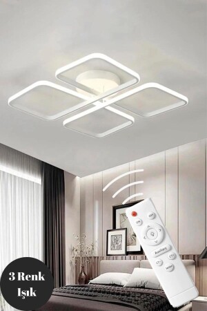 Novem White Plafone Controlled Ultra Super 3 Color Light LED Kronleuchter novem-b-k-01 - 4