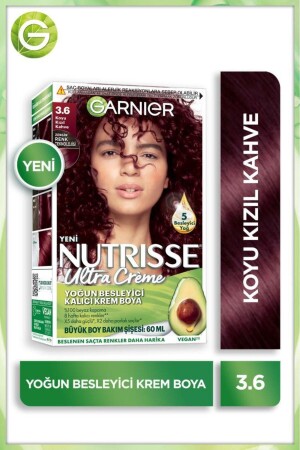 Nutrisse Intense Nourishing Permanent Cream Hair Dye 3. 6 Dunkelrotbraun - 2