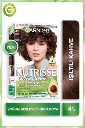 Nutrisse Intense Nourishing Permanent Cream Hair Dye 4 1:2 Shiny Brown - 2