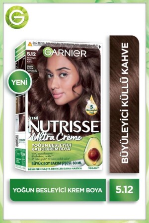 Nutrisse Intensive Nourishing Permanent Cream Hair Dye 5. 12 Faszinierendes Aschbraun - 2