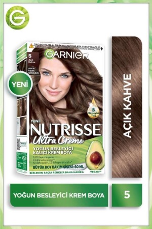 Nutrisse Intensive Nourishing Permanent Cream Hair Dye 5 Hellbraun - 1