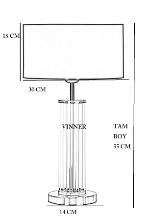 Nuuk Moderner Glaslampenschirm im Sonderdesign mit antiken Beinen – Creme mit Goldstreifen - 4