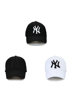 Ny New York 3-teiliges Unisex-Set Hut Schwarz NY SET - 2