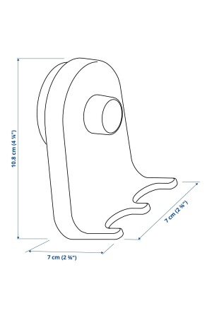 Öbonas Vantuzlu Kutu - Öbonas Vantuzlu Kanca 7x11 Cm- Öbonas Vantuzlu Duvar Rafı 28 Cm STORESET414141 - 7