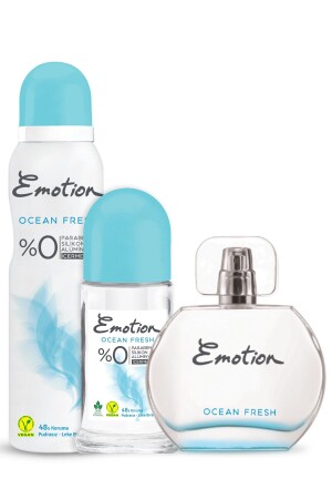 Ocean Fresh Edt Parfüm 50 ml & Roll-on 50 ml & Deodorant 150 ml EMOTIONROLEDT3 - 3