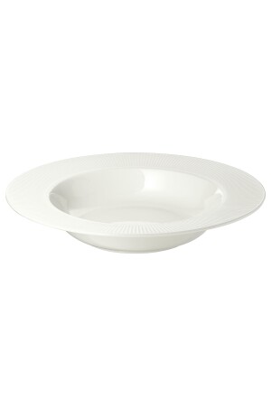 Ofantlıgt 4 Adet Derin Servis Tabağı Porselen Yemek Takımı Beyaz 24 Cm IKEA99990756 - 5