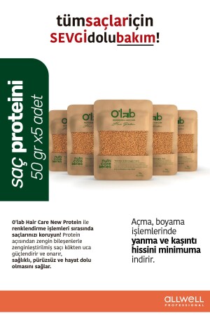 O'lab Hair Care New Protein- Saç Bakım Proteini 5 X 50 Gram - 1