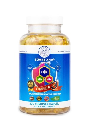 Omega 3 Balık Yağı - 200 Kapsül (1300 Mg) - 1