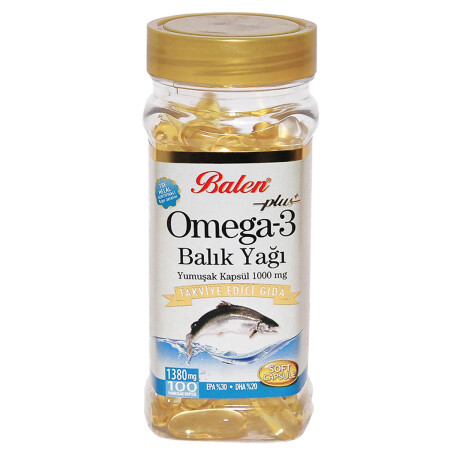 Omega 3 Plus- Balık Yağı Yumuşak 100 Kapsül - 3