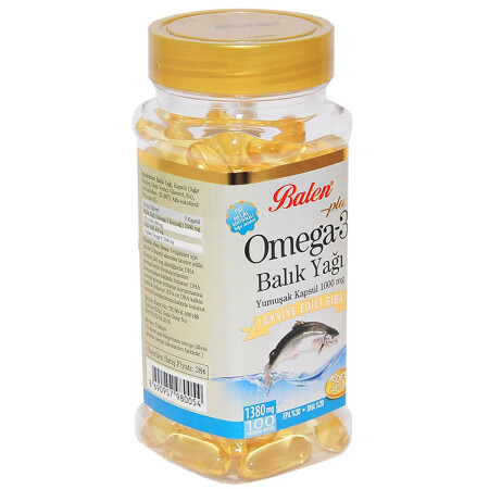 Omega 3 Plus- Balık Yağı Yumuşak 100 Kapsül - 7